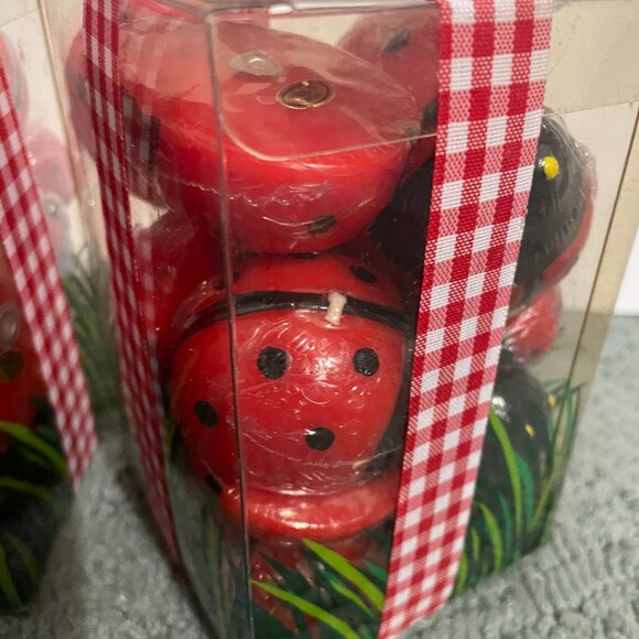 Crate & Barrel Ladybug Floating Candles Set of 18 x 2 packages =36 Candles NWT - Picture 3 of 5